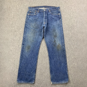 Size 38x32 Vintage Y2K Levi&#39;s 501 Jeans Faded Blue High Waisted 2000s Jeans Levi&#39;s Button Fly Light Washed Jeans Levi&#39;s Mom Jeans W38