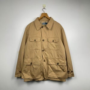 90s Vintage Polo Ralph Lauren Button Up Jacket Men Multipocket XLarge 90s Polo Ralph Lauren Button Up Jacket Ralph Lauren Jacket Size XL