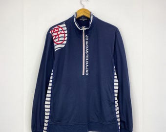 Vintage JC De CASTELBAJAC Half Zipper Sweatshirt Navy Blue
