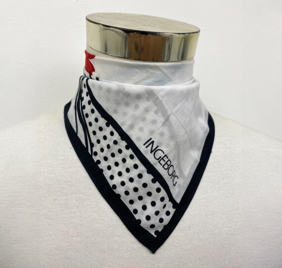 Vintage Ingeborg Handkerchief, Ingeborg Bandana, Ingeborg Pocket Square, Ingeborg Neck Scarf, Ingeborg Scarf, Valentine Day Gift For Him