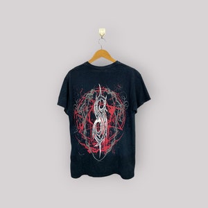 Vintage Y2K Slipknot Metal Band 1995 Des Moines Iowa Tour Tee Size Medium Vintage 2000s Slipknot Rock Band Printed Size M Large T-Shirt