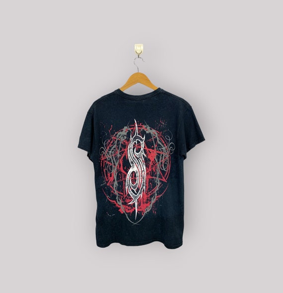 Vintage Y2K Slipknot Metal Band 1995 Des Moines Iowa Tour Tee Size