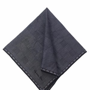 Christian Dior Vintage Christian Dior Handkerchief, Christian Dior Pocket Square, Christian Dior Scarf, Vintage Christian Dior Bandana