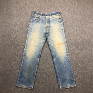 Size 34x30 Vintage 90s Levis 501 Jeans Faded Blue High Waisted 1990s Levis Light Washed Jeans Levi&#39;s Made in USA Jeans Levis Mom Jeans W34