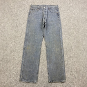 Size 32x25 Vintage Y2K Levis 501 Jeans Blue Faded High Waisted 2000s Levi&#39;s Light Washed Jeans Levi&#39;s Straight Cut Jeans Levis Mom Jeans W32