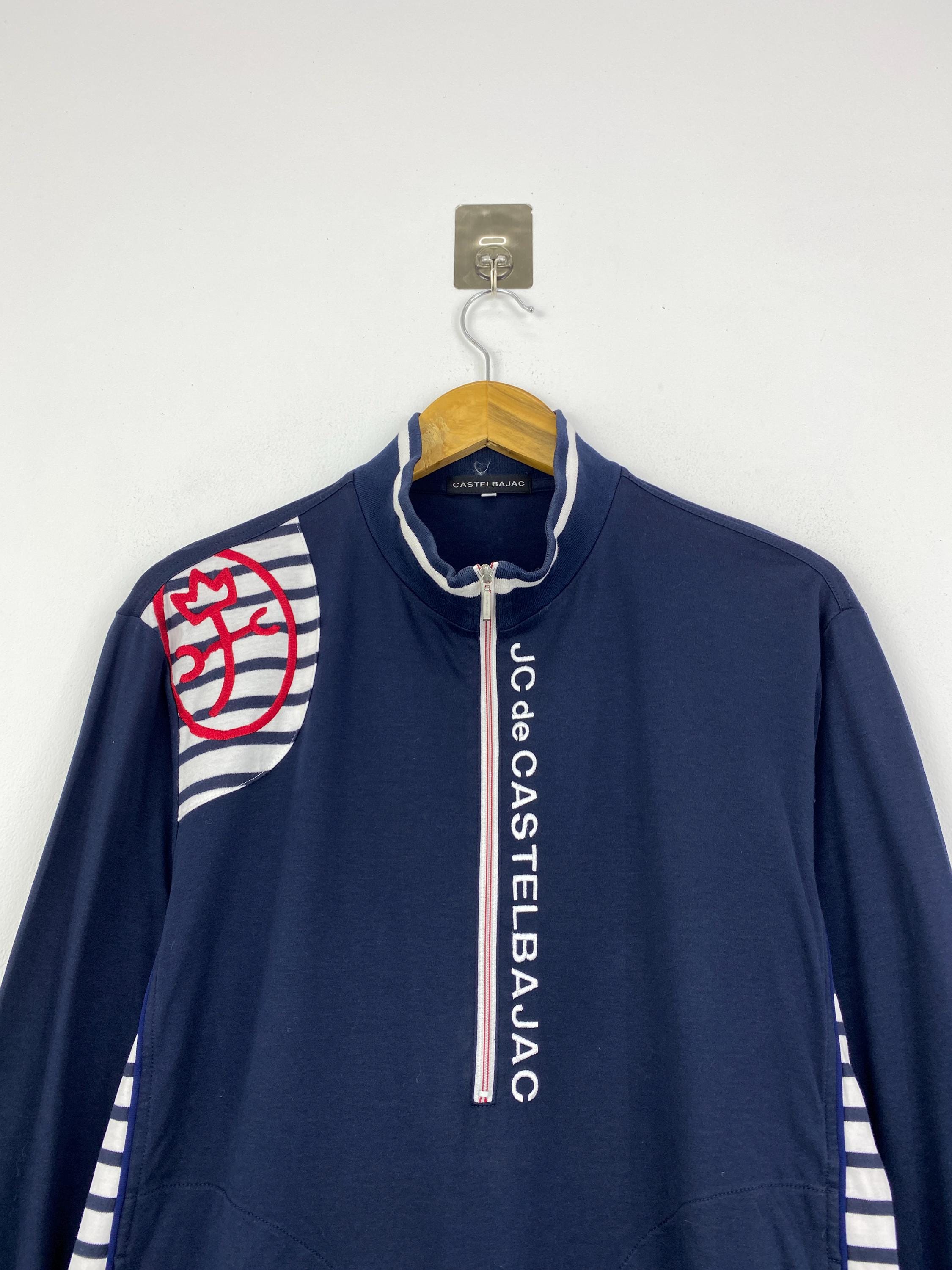 Vintage JC De CASTELBAJAC Half Zipper Sweatshirt Navy Blue