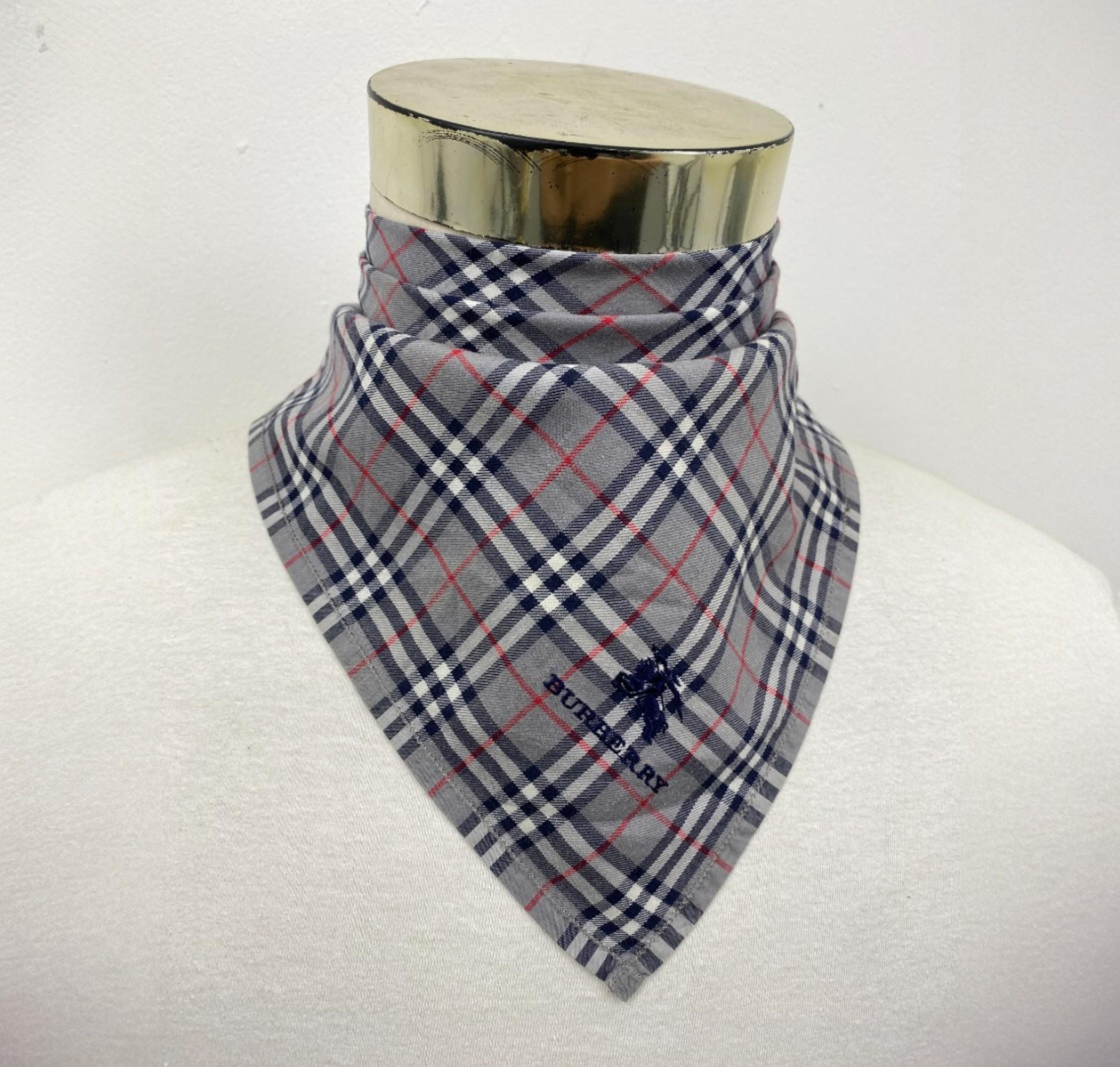 Vintage Burberry Handkerchief Burberrys Bandana Pocket Squares Neckerchief Headband Luxury Women Accessories Scarf Winter Gift for Him