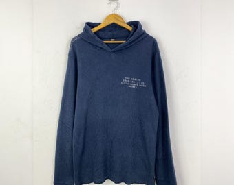 Vintage Avirex Hoodie Dark Blue Size X-Large, Men’s Sweatshirt Streetwear American Made Military Inspired Comfortable & Durable Hoodie