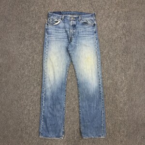 Size 36x32 Vintage Y2K Levis 501 Jeans Blue Faded High Waisted 2000s Levi&#39;s Light Washed Jeans Levi&#39;s Straight Cut Jeans Levis Mom Jeans W36