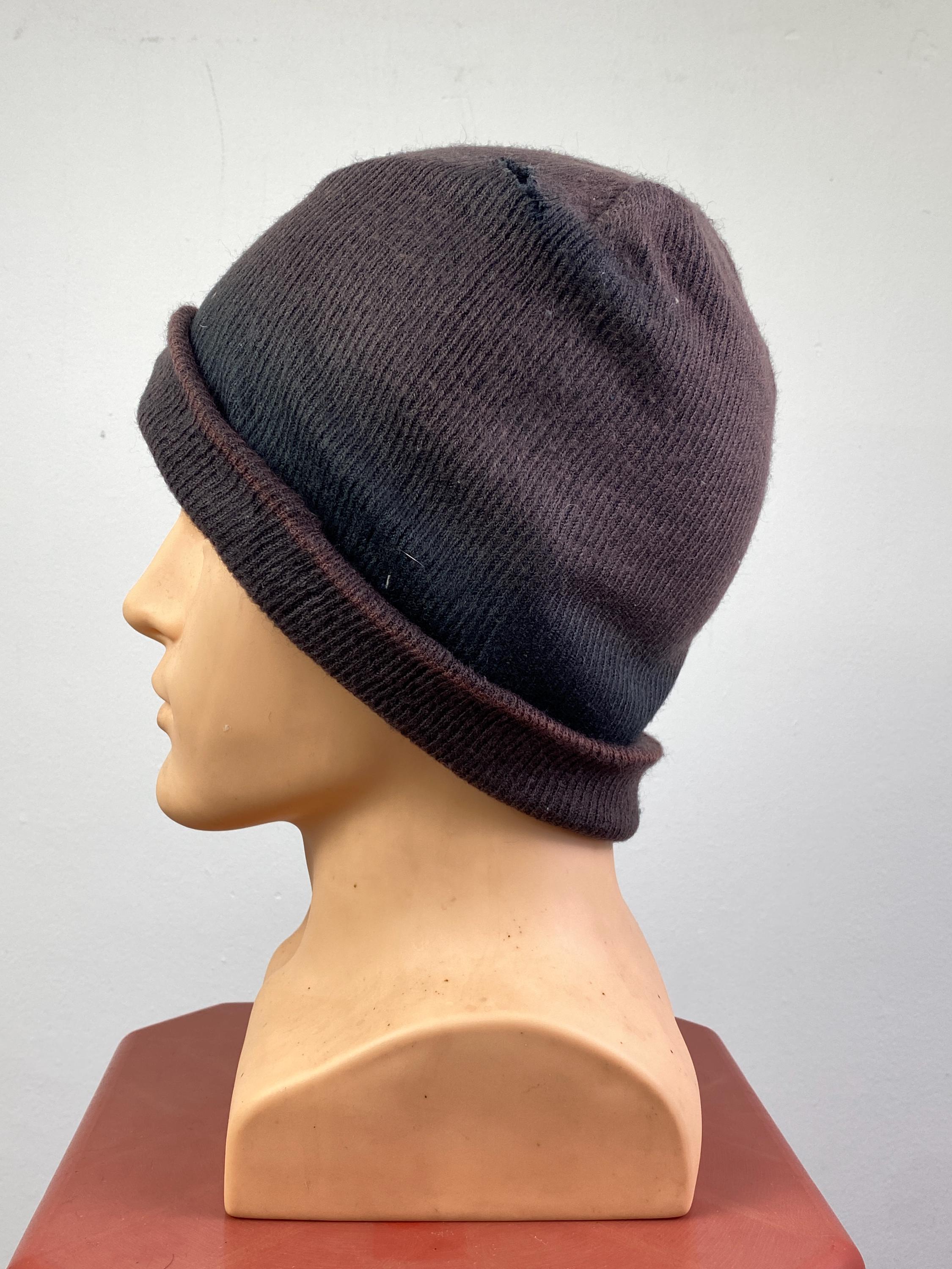 Vintage 90s Nike Beanie | Distressed Nike Faded Reversible Snow