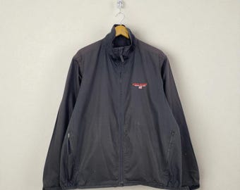 ジャケット・アウター 90s POLO SPORTS windbreaker tech y2k Polo Sport 90s Y2K Neon Orange Vintage Oversize Windbreaker Jacket