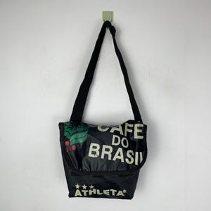 Sac à bandoulière Cafe Do Brasil vintage, sac à bandoulière Brasil vintage, sac messager, sac latéral, mini messager pour homme, sac de transport de tous les jours