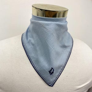 Christian Dior Vintage Christian Dior Handkerchief, Christian Dior Pocket Square, Christian Dior Scarf, Vintage Christian Dior Bandana