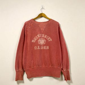 Vintage 90s University of Illinois Hoodie Sweatshirt Vintage Varsity Design Cotton Size M Perfect for Casual Wear Gift for College Students