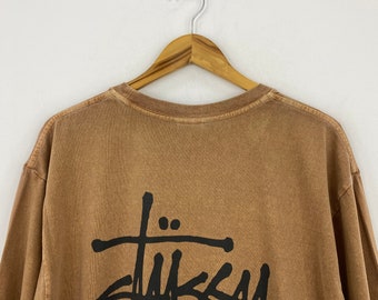 Vintage 80s Stussy Big Logo Backprint Tee Vintage 1980s Size Large