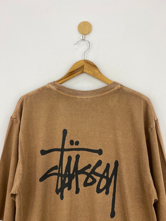 Vintage 80s Stussy Big Logo Backprint Tee Vintage 1980s Size