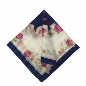 Christian Dior Vintage Christian Dior Handkerchief, Christian Dior Pocket Square, Christian Dior Scarf, Vintage Christian Dior Bandana