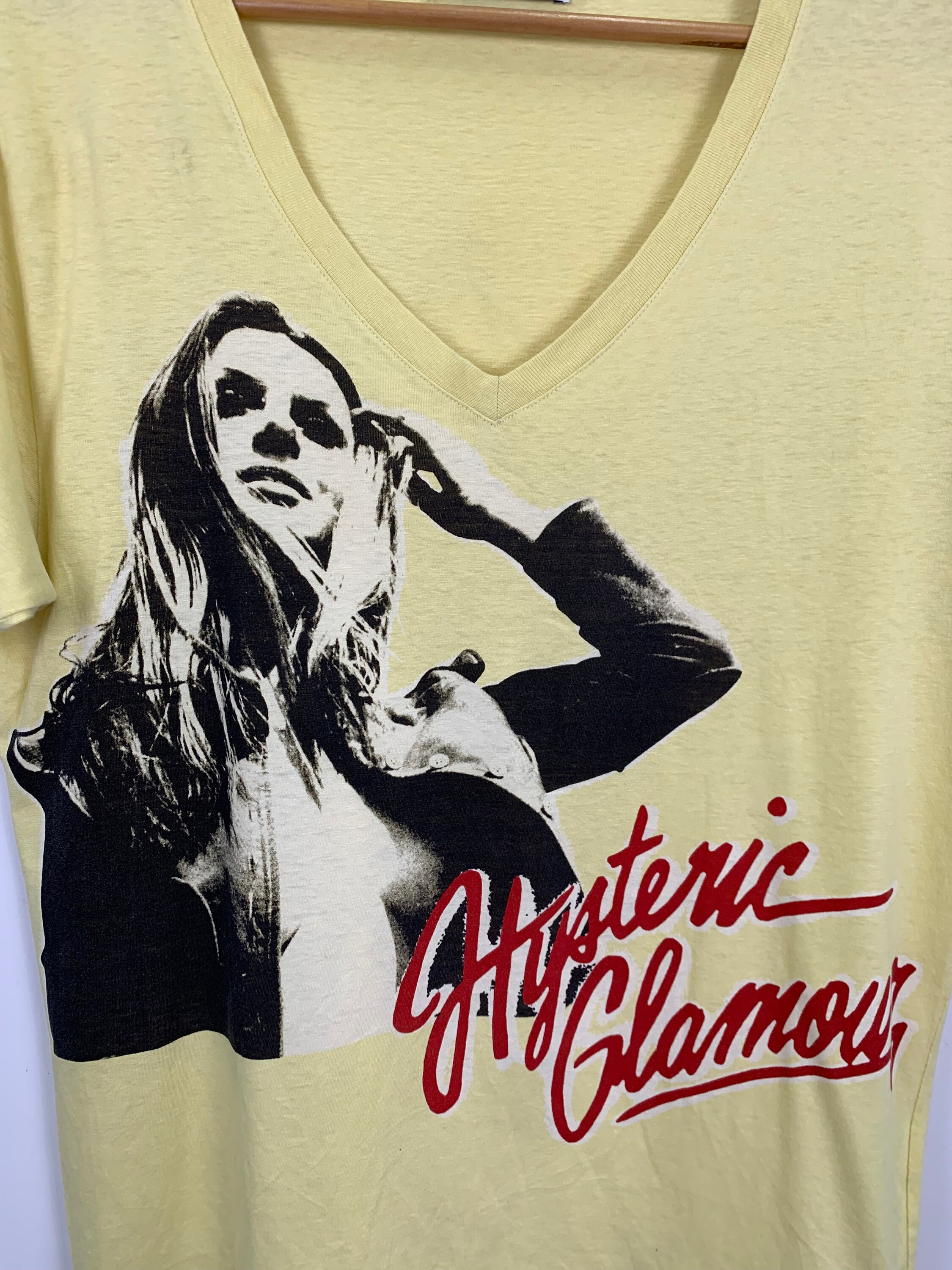 Vintage Y2K Hysteric Glamour V-neck Tee Vintage 2000s Size