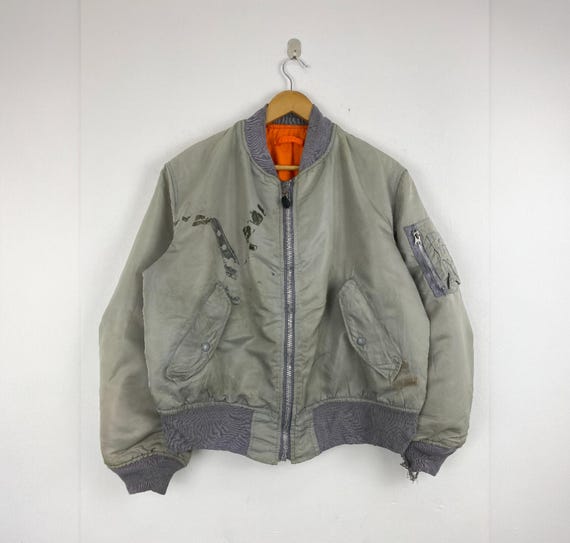 90s Vintage Alpha Industries MA-1 Bomber Jacket – Thrashed