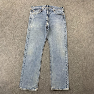 Size 36X31 Vintage Y2K Levis 501 Jeans Faded Blue High Waisted 2000s Levi&#39;s Jeans Levi&#39;s Light Washed Straight Cut Jeans Levis Mom Jeans W36