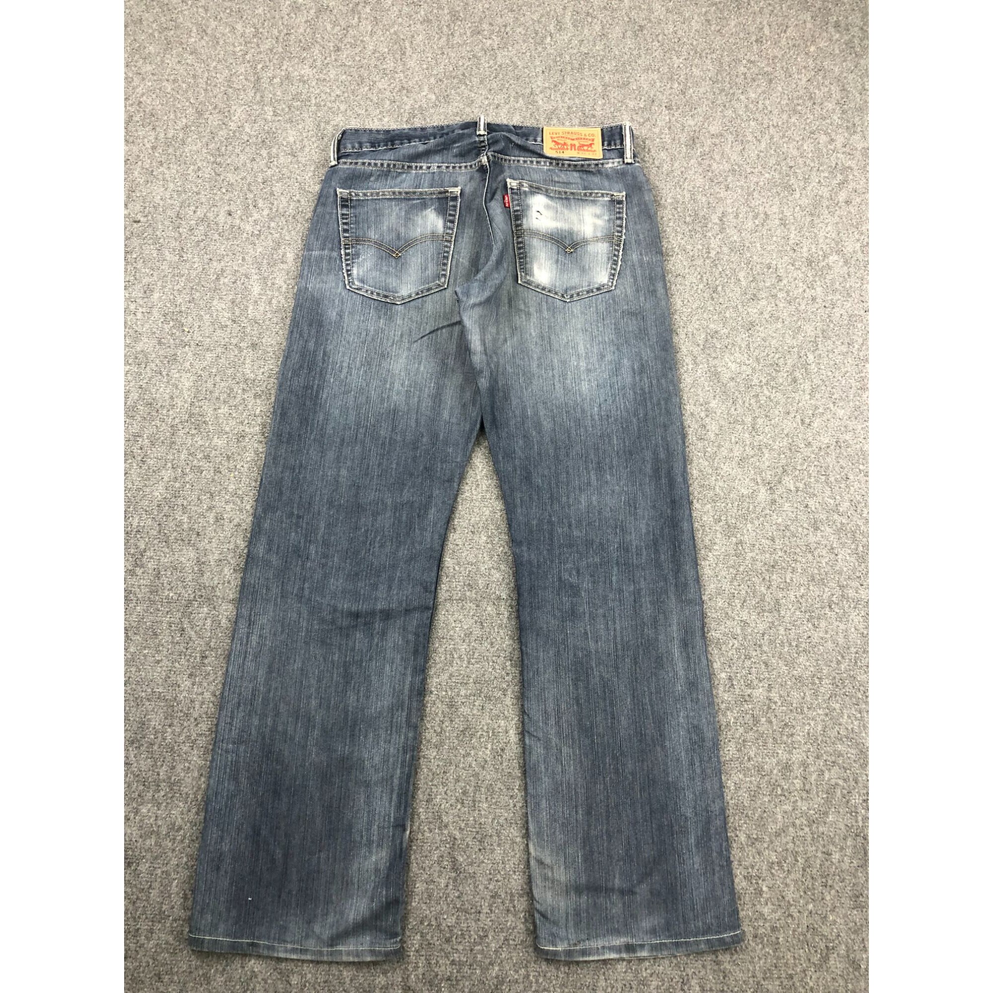 Size 33x30 Vintage Levi s 514 Straight Fit Jeans Light Washed