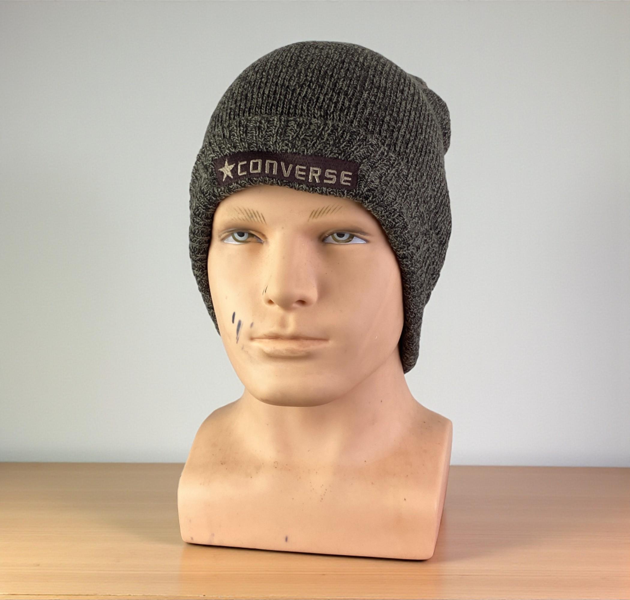 Men’s Converse Dusty Blue One Size Beanie Hat Chuck Taylor All Star Patch Beanie Unisex Hat. Converse.com main image 2