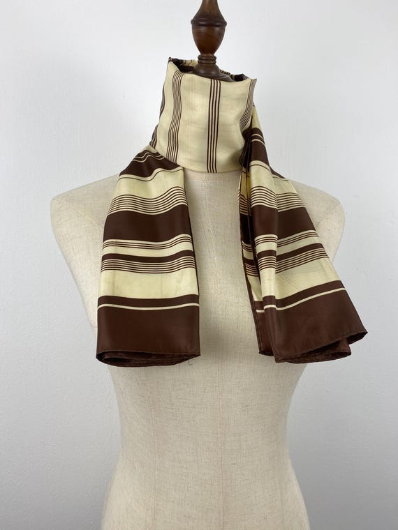 Vintage Silk Scarf, Twill Silk Scarf, Vintage Silk Muffler