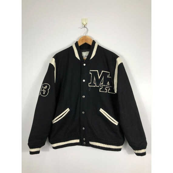 Vintage 90s Modern Amusement Wool Varsity Jacket