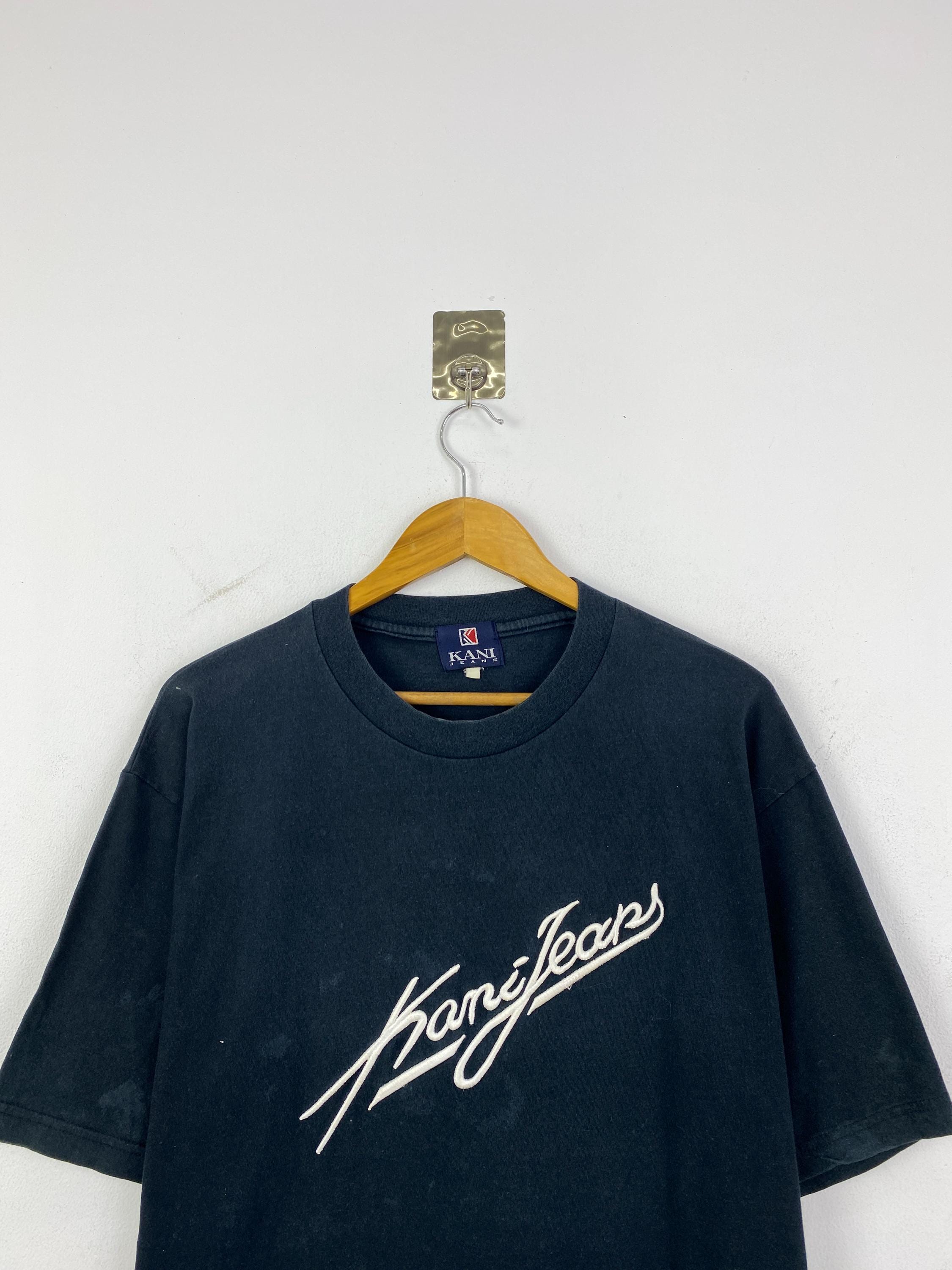 Vintage Karl Kani Jeans T-shirt // Retro 90s Black Hip Hop