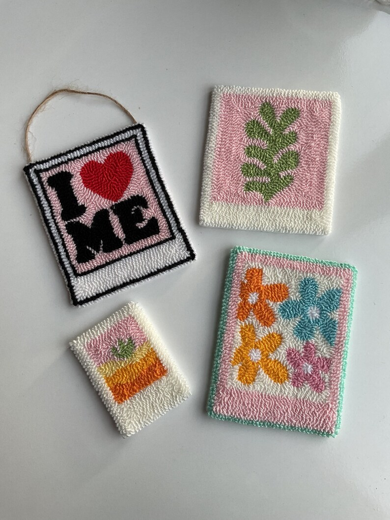 Punch Needle Wall Decor Punch Needle Wall Hanging Tufted Etsy