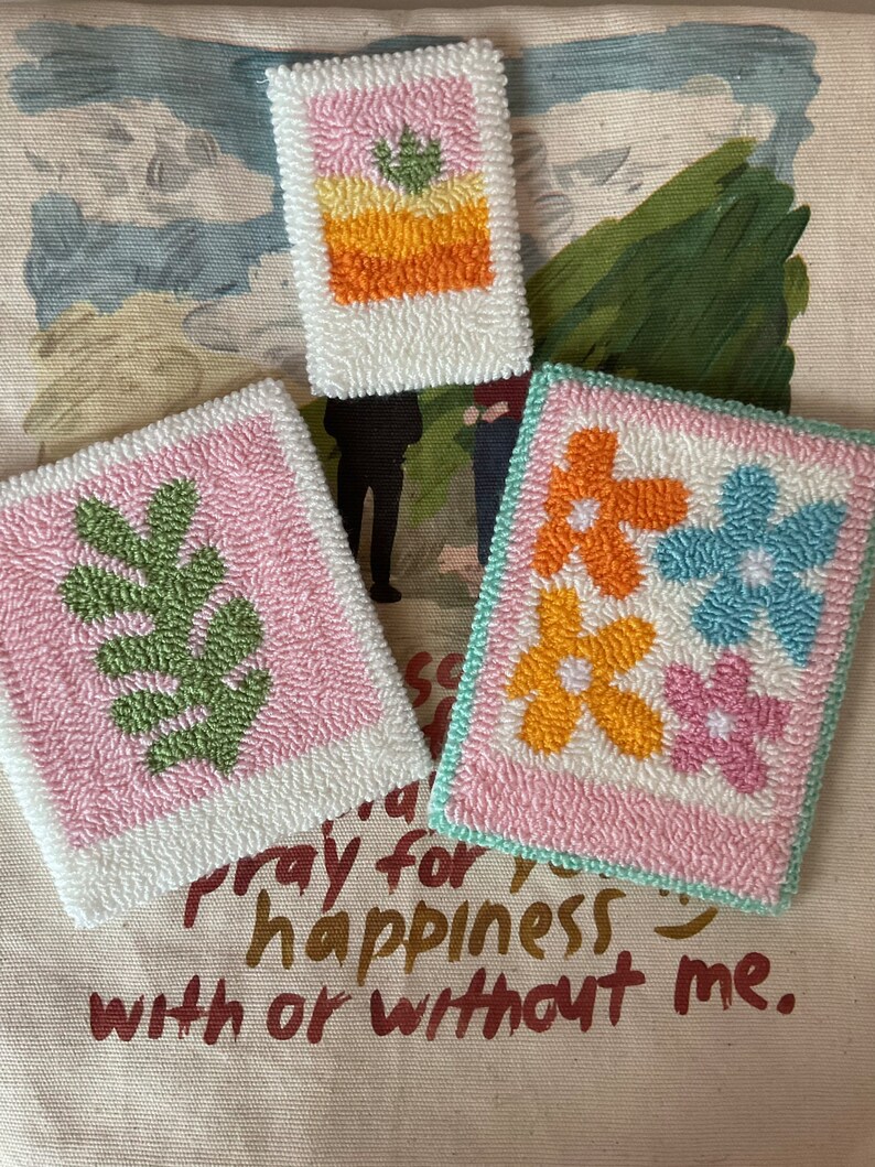 Punch Needle Wall Decor Punch Needle Wall Hanging Tufted Etsy