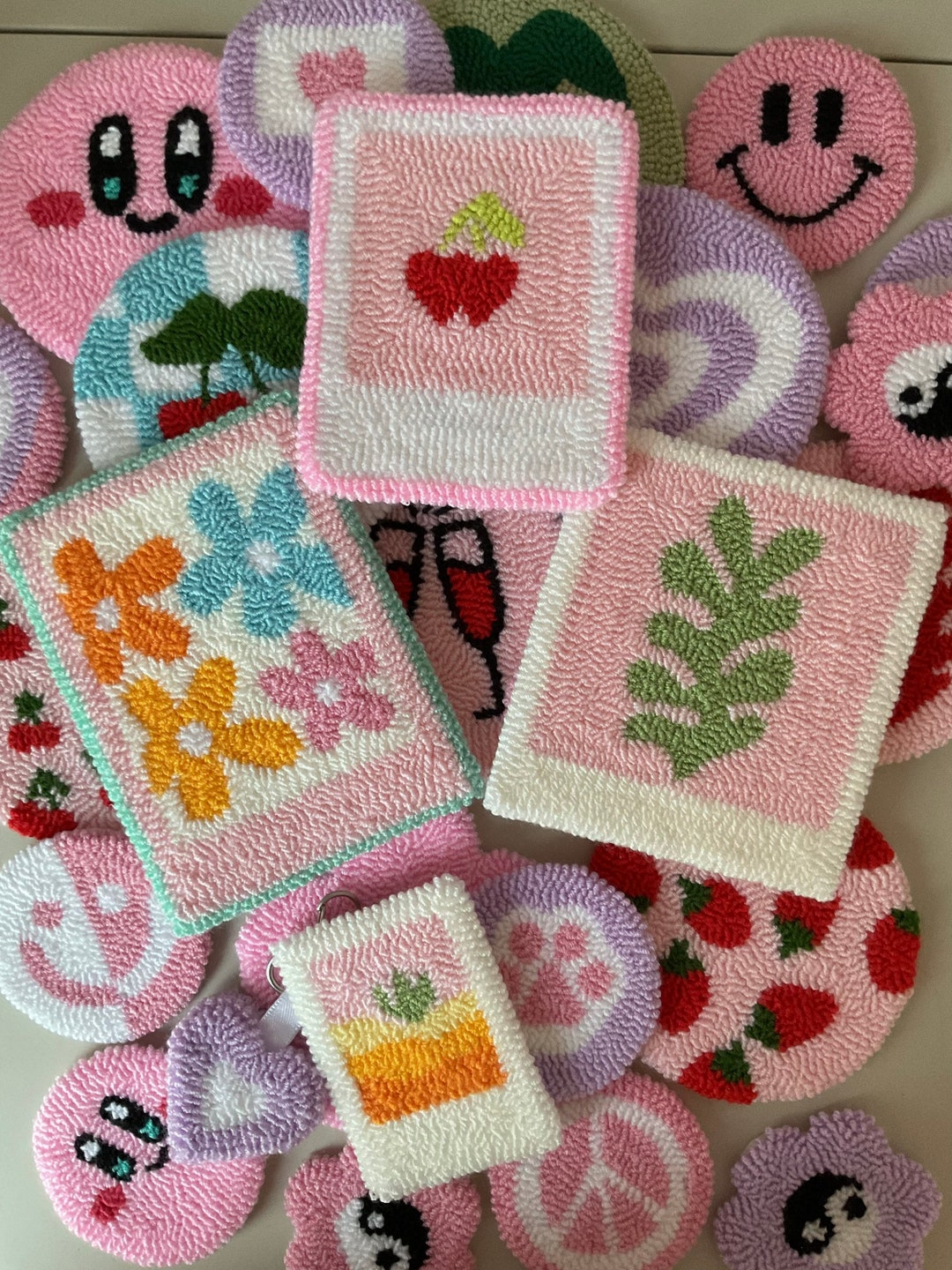 Punch Needle Wall Decor, Punch Needle Wall Hanging, Tufted Wall Decor