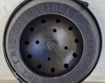 ERIE #12 Gas Vapor Griddle , Griswold , P/N 774 & 741