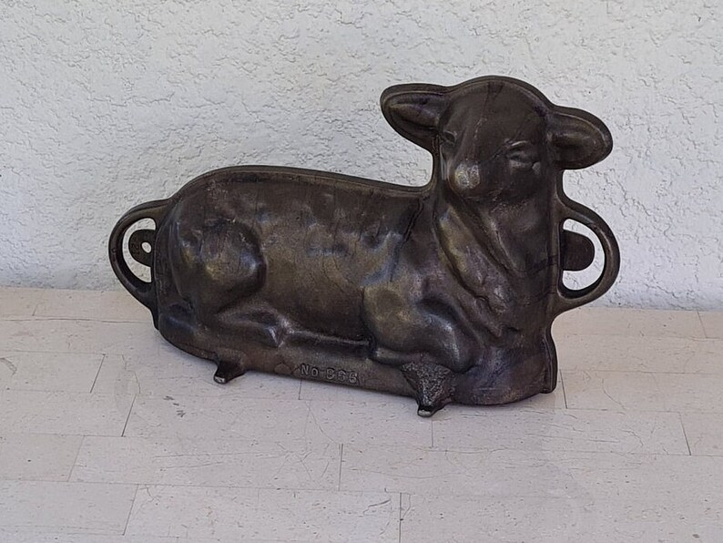 Vintage GRISWOLD Cast Iron Lamb Cake Mold No 866 921 922 Etsy
