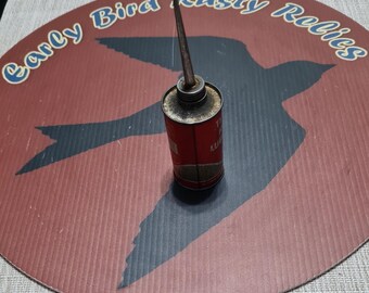 ヴィンテージ TEXACO  LUBRICANT オイル缶 1950s Vintage 1950's Texaco Home Lubricant Small Oil Can. - Etsy