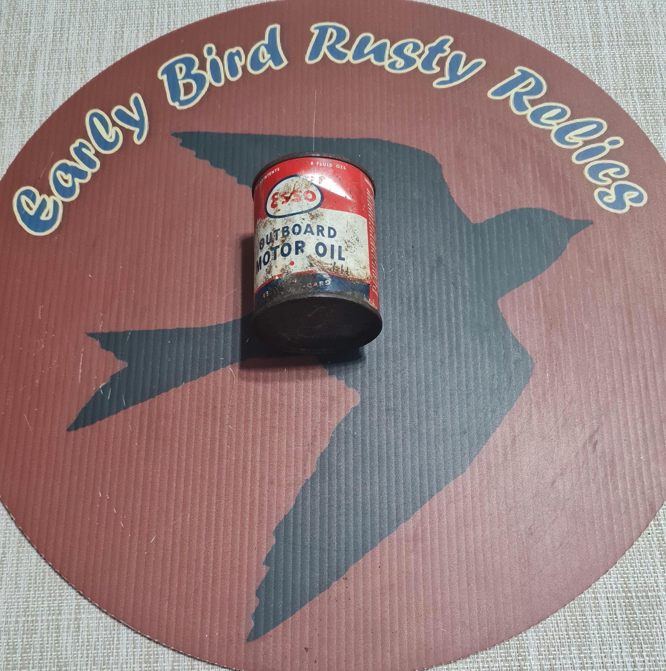1950s ESSO Outboard Motor Oil Can 8ozs Full - Etsy