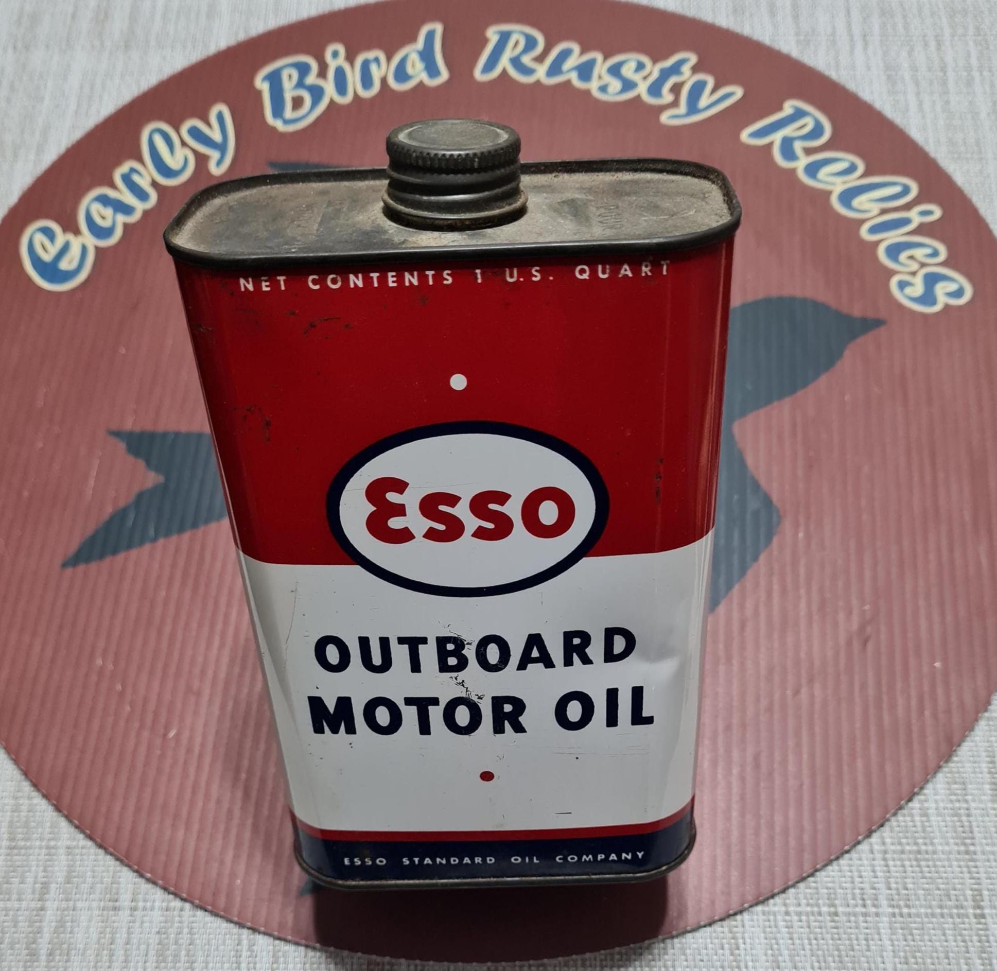 Vtg 1950s ESSO Outboard Motor Oil Can - Etsy