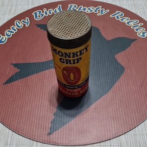 Vintage Monkey Grip 3-Ply Laminated Rubber Tube Repair Kit.