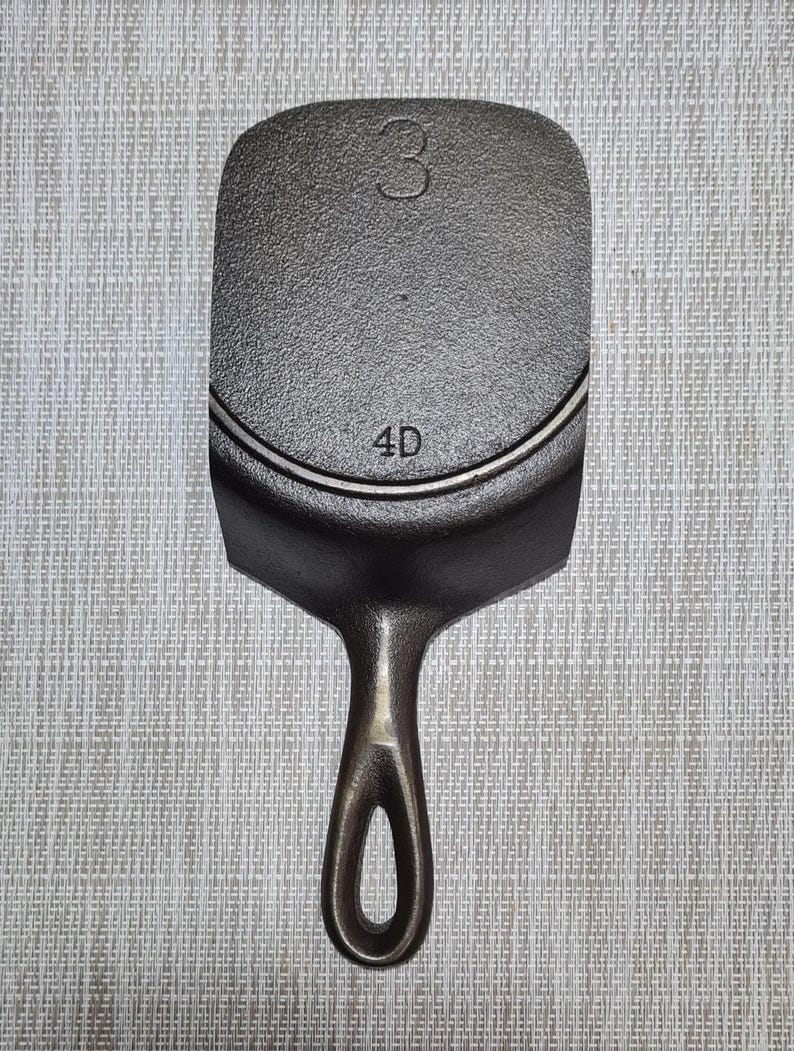 Vintage Lodge #3 Single Notch Cast Iron Spatula