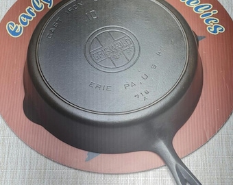 Griswold #10 PN 716A Heat Ring, Large Block Logo Cast Iron Skillet.