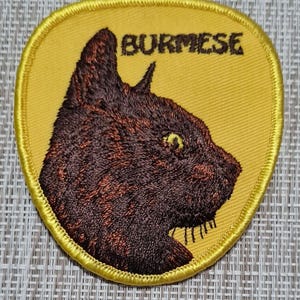 Vintage Burmese Cat Patch