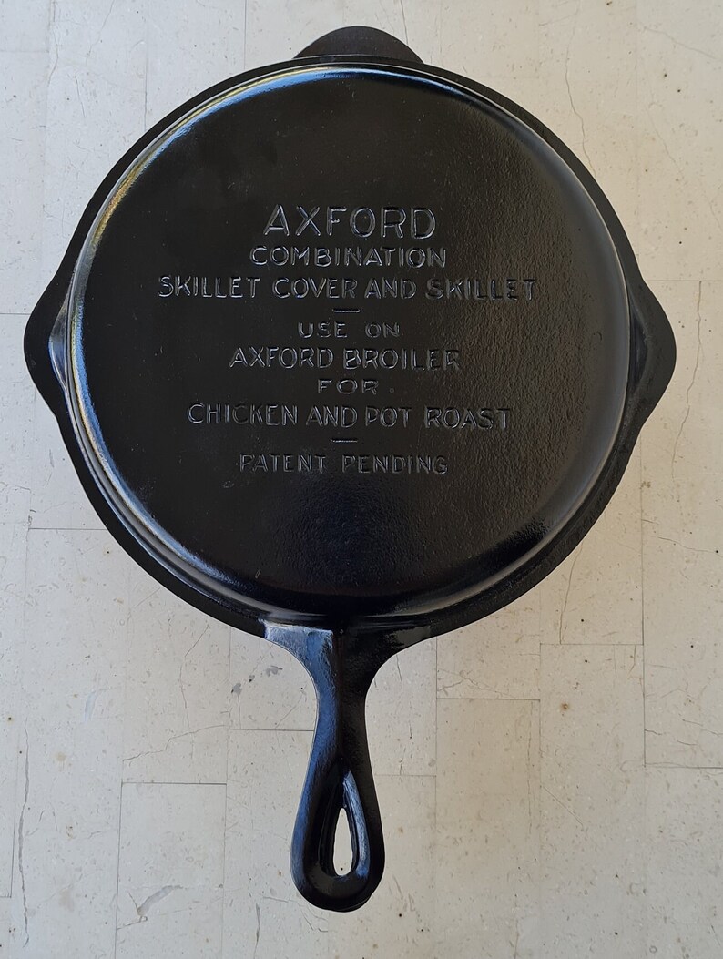 Rare Axford Broiler Combo Cast Iron Skillet Set Etsy