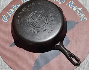 Griswold #7 PN#701 Large Block Logo Skillet Smooth Bottom Restored