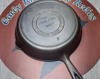 Mi-pet #8 skillet By The Western Foundry Co.