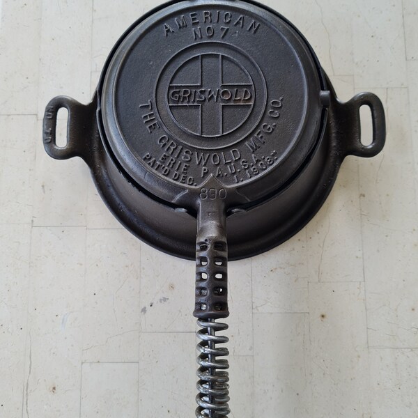 Griswold Waffle Iron 1908 Etsy
