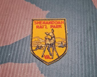 Vintage Shenandoah Nat'l Park, VA. Embroidered Patch