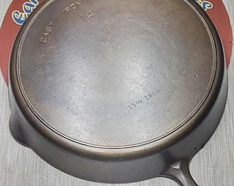 Wagner #14 Cast Iron Skillet - From Griswold Mold