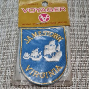 Vintage Jamestown Virginia Embroidered Patch