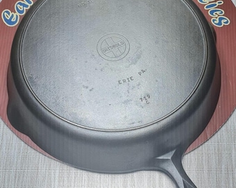 Griswold #12 PN#719 C Makers Mark Small Block Logo Cast Iron Skillet...