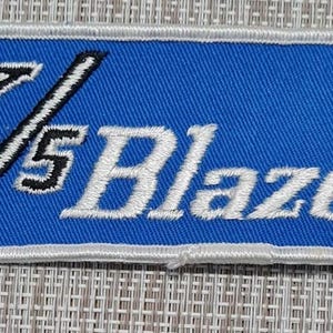 Vintage Chevrolet K/5 Blazer Jacket Patch 4-3/4&quot; x 2&quot;